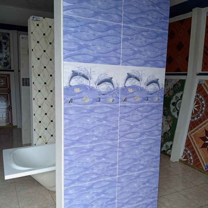 Azulejo delfin azul orilla EX-1155-HL1 30x45cm (0.81mts/caja)