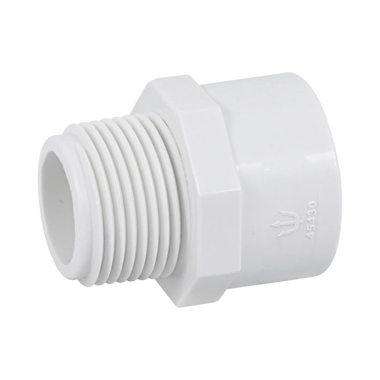 Adaptador macho de PVC de 3/4", Foset